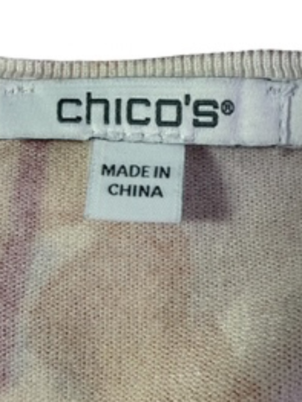 NWOT Chico's Long Sleeve V-Neck Floral Sweater Size 1 - Picture 6 of 7